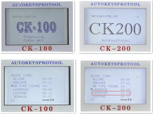CK200 সিকে 100 সাথে তুলনা করুন 1