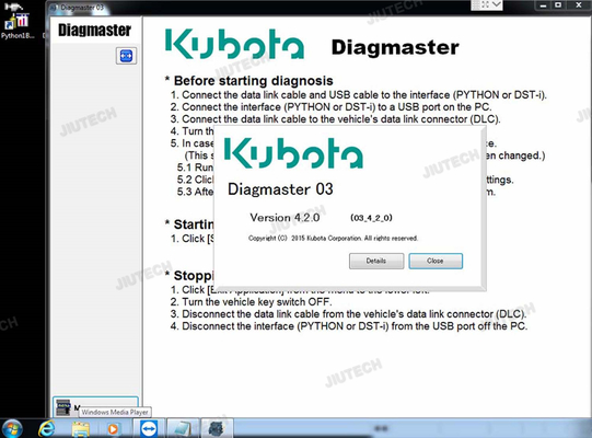 For KUBOTA DIAGNOSTIC KIT PYTHON Python interface Diagmaster KUBOTA Takeuchi Diagnostic