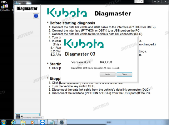 For KUBOTA DIAGNOSTIC KIT PYTHON Python interface Diagmaster KUBOTA Takeuchi Diagnostic