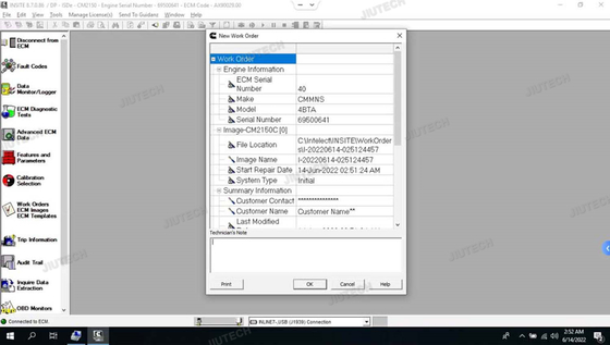for vocom Vocom 88890300 for vocom truck excavator diagnostic tool for vocom ptt 2.8 dev2tool EUR6 FH FM4 +CF19