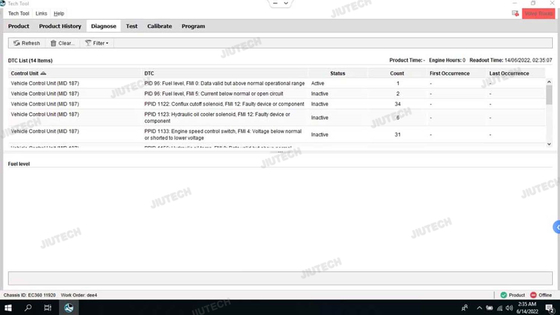 for vocom Vocom 88890300 for vocom truck excavator diagnostic tool for vocom ptt 2.8 dev2tool EUR6 FH FM4 +CF19