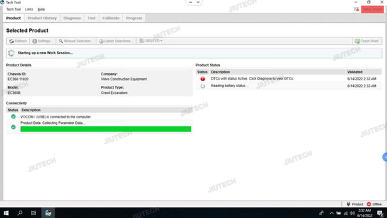 for vocom Vocom 88890300 for vocom truck excavator diagnostic tool for vocom ptt 2.8 dev2tool EUR6 FH FM4 +CF19