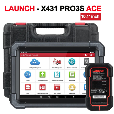 2024 New LAUNCH X431 PRO3 ACE 10.1 INCH Car Diagnostic Tools CAN FD OBD OBD2 Full System Scanner Topology Map Free Ship