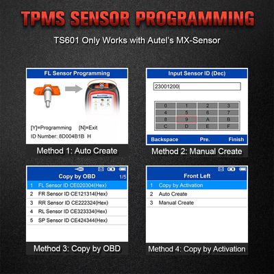 AUTEL MaxiTPMS TS601 TPMS Tool Automotive Tire Repair Tools Sensor Progarmming/Relearn/Activate for Tire Pressure