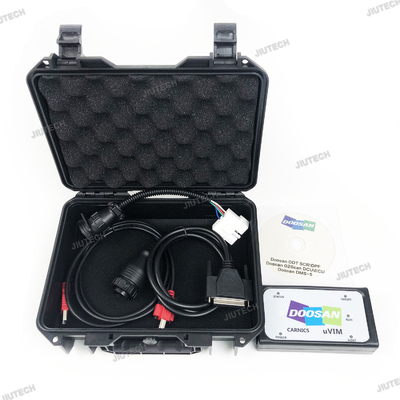 For Doosan UVIM Diagnostic Tool Excavator Forklift Engine Fault Scanner Detection OBD Interface DDT CARNICS SCR DPF DCU ECU+G2