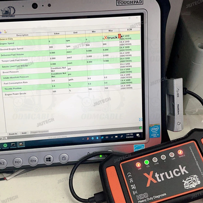 MULTI BRAND XTRUCK HDD Y009 DIESEL ENGINE DIAGNOSTIC TOOLS AUTOMATIC CODE READER OBD DIAGNOSTIC TOOL VEHICLE SCANNER+FZ-G1