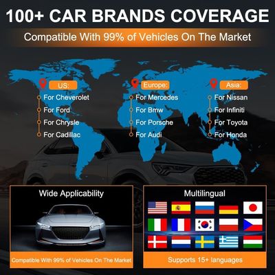 Xtruck 819 OBD2 Scanner and Car Diagnostic Tool with Bluetooth Connectivity for Vehicles Since 1996 - Fault Code Diagnosis & Clearing and 10M Wireless Range