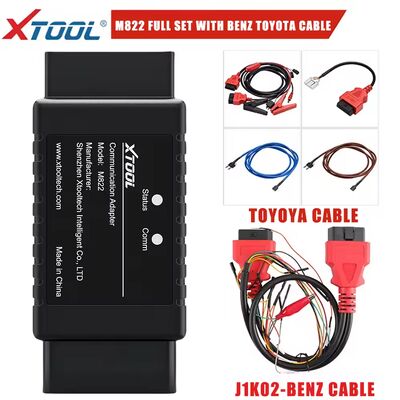 XTOOL M822 M821 Key Emulator For Toyota A8 For Benz Cable All Key Lost Key Programming Need Work With KC501 Programmer For PAD3
