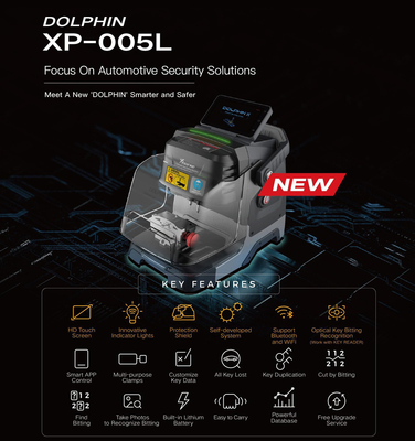 New Xhorse Dolphin XP005L XP-005L Dolphin II Key Cutting Machine with Adjustable Touch Screen