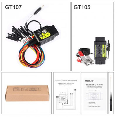 GODIAG GT105 ECU IMMO কিট প্লাস GT107 DSG গিয়ারবক্স ডেটা রিড/রাইট অ্যাডাপ্টার DQ250, DQ200, VL381, VL300, DQ500, DL501 এর জন্য PCMTuner, Kess V2, PCMFlash, KTMBench ইত্যাদির সাথে সামঞ্জস্যপূর্ণ