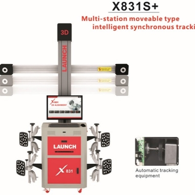 আসল লঞ্চ X831S+ X831Plus 3D 4-পোস্ট কার অ্যালাইনমেন্ট লিফট প্ল্যাটফর্ম