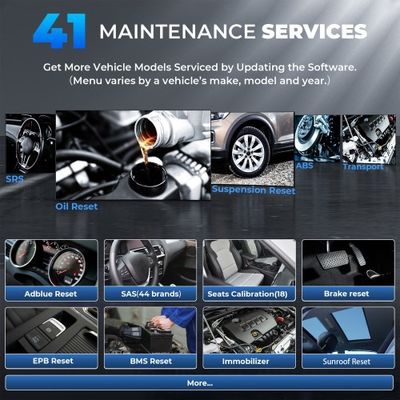 TOPDON Phoenix Plus Integrated Bi-Directional Diagnostic Tool Topology Mapping, ECU Coding (incl. VAG), 41+ Maintenance Services