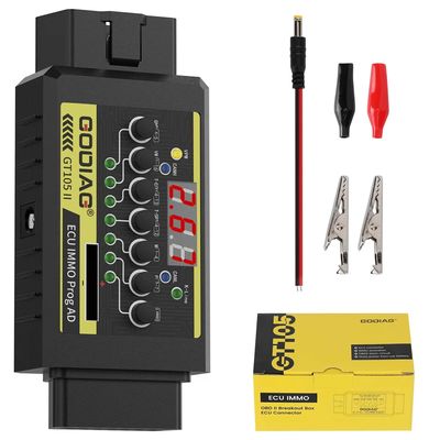 GODIAG GT105 II ECU IMMO Prog OBD2 Break Out Box with 11V Alarm
