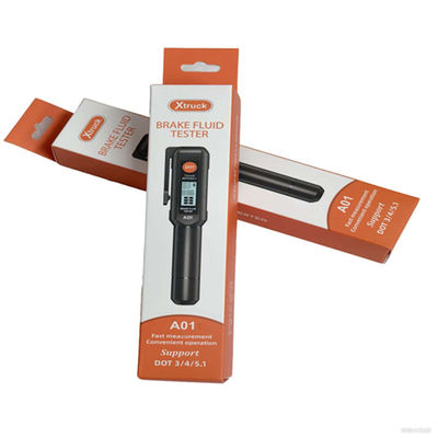 Xtruck A01 ইউনিভার্সাল ব্রেক ফ্লুইড টেস্টার, DOT3/4/5.1 ব্রেক অয়েল ডিটেকশনের জন্য উচ্চ-নির্ভুলতা সম্পন্ন প্রোব এবং HTN ডিসপ্লে সহ