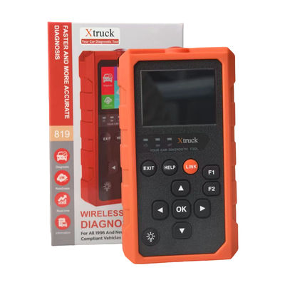 Xtruck 819 OBD2 ডায়াগনস্টিক টুল, 9টি প্রধান প্রোটোকল সমর্থন করে, 2.8-ইঞ্চি IPS ডিসপ্লে এবং 16-পিন OBDII সংযোগকারী সহ