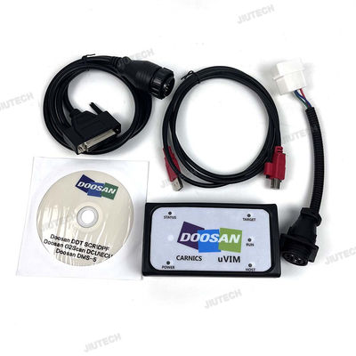 Forklift  For Doosan uvim + Getac V110 laptop Excavator Engine Fault Detector DDT SCR DPF DCU ECU Scanner Fault Diagnostic Tool