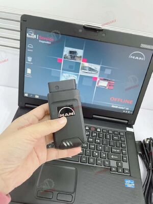 MAN T427 ডায়াগনস্টিক টুল ট্রাক ডায়াগনস্টিক ইন্টারফেস প্যারামিটার প্রোগ্রামিং ডিভাইস WLAN ক্যালিব্রেশন মনিটরিং CF53 ল্যাপটপ