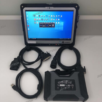 সর্বশেষ SUPER MB Pro M6+ ডায়াগনস্টিক V CI মাল্টিপ্লেক্সার XENTRY এর সাথে বেঞ্জ কার ট্রাক ডায়াগনস্টিক টুল এবং CF33 ট্যাবলেট