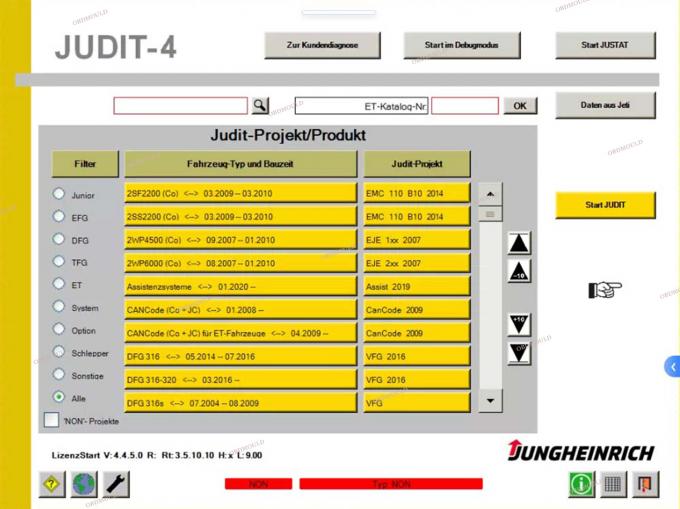 F110 ট্যাবলেট সঙ্গে For Judit Incado Box Jungheinrich 4 ফোর্কলিফ্ট ডায়াগনস্টিক টুল সঙ্গে 4.37 সফটওয়্যার পার্টস ক্যাটালগ Judit ET EN ডায়াগনস্টিক টুলস 36